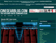 Tablet Screenshot of cinegearblog.com